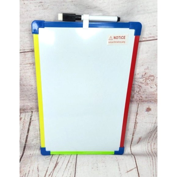Dry Eraser Whiteboard With Magnetic Marker  12"x8" DOES NOT HANG BY MAGNET - Picture 6 of 12